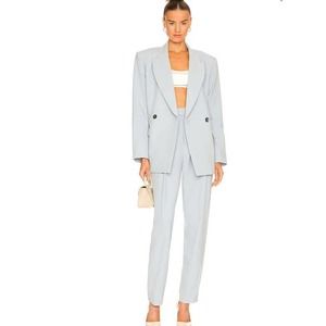 L'Academie Kaya Light Blue Blazer and Prudence Trouser SET NWT ($785)(REVOLVE)